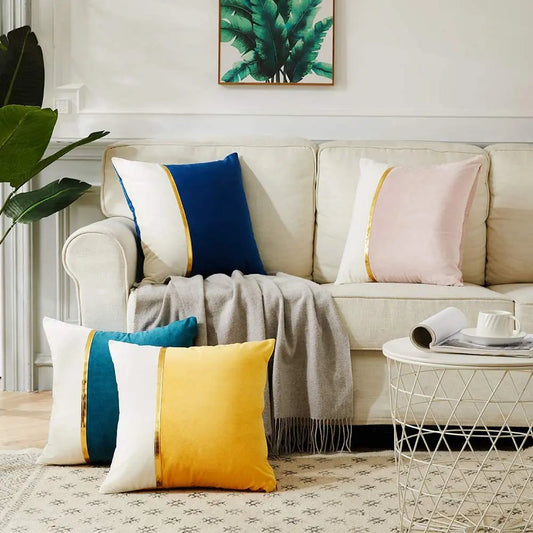 Housse de Coussin Décorative velours