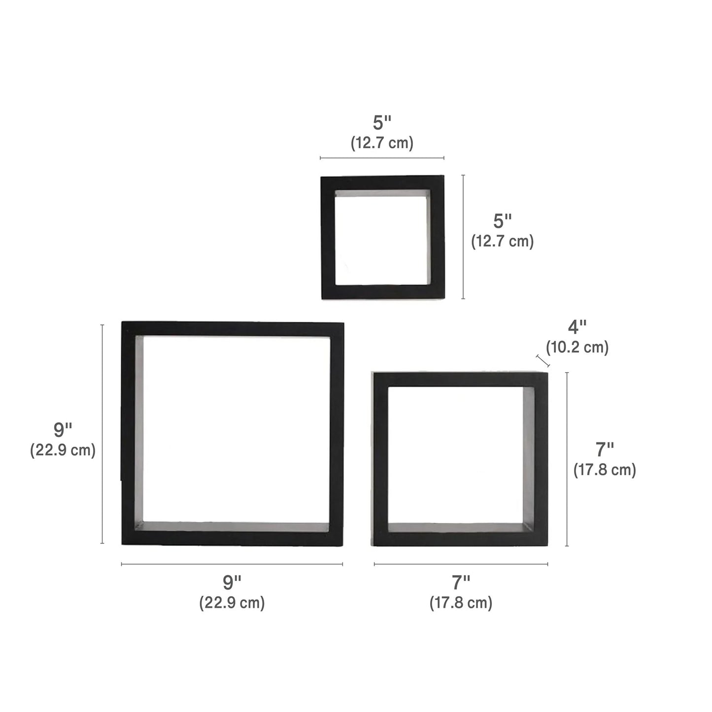 Étagères Cubes en Bois