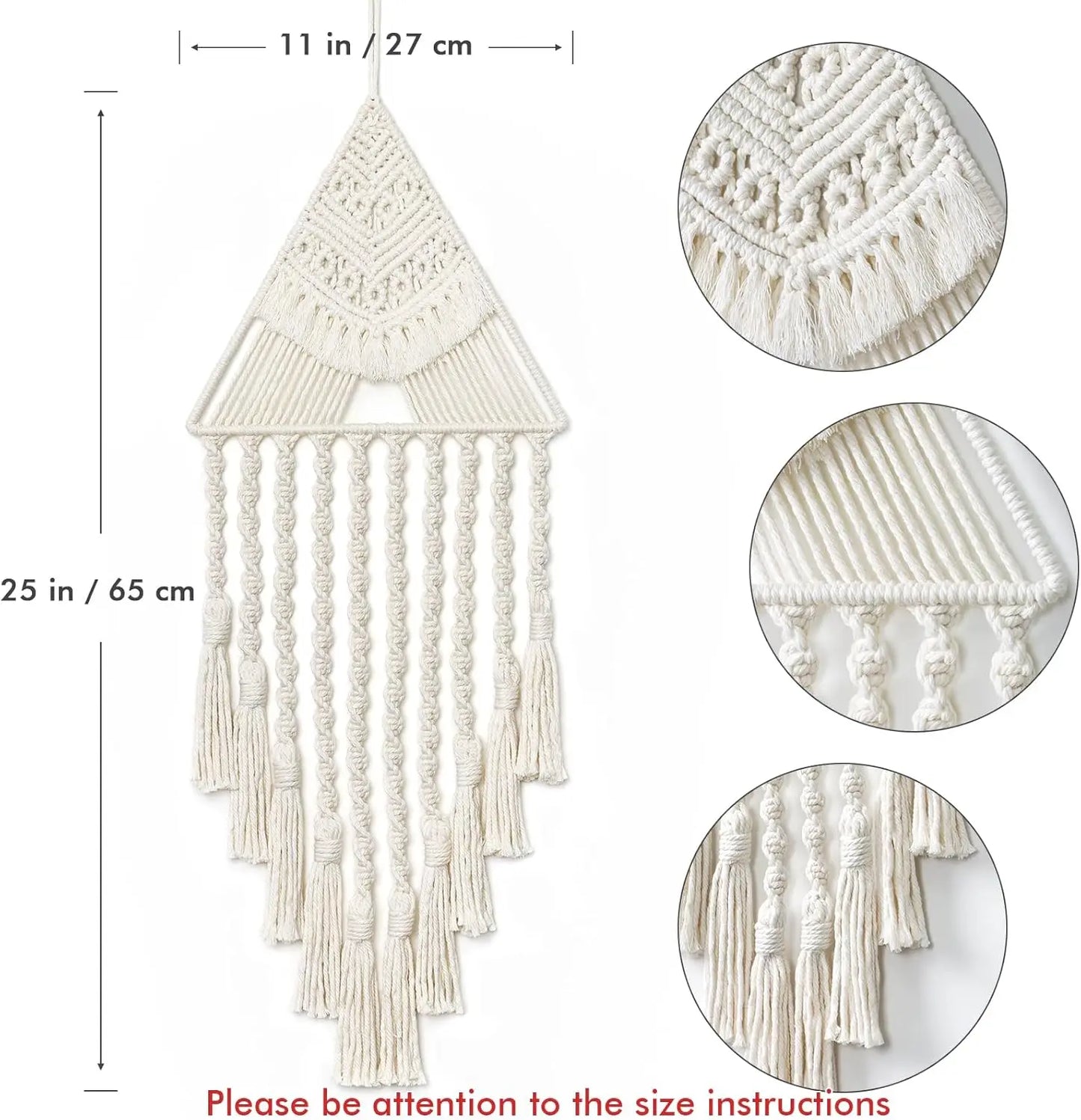 Décoration Murale en Macramé Bohème