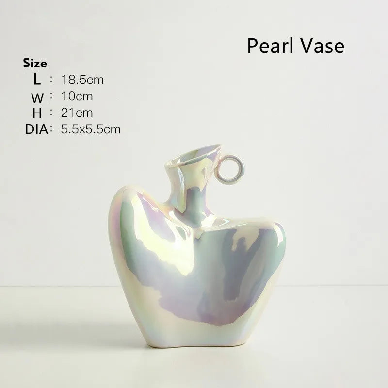 Vase en Céramique Sculpturale