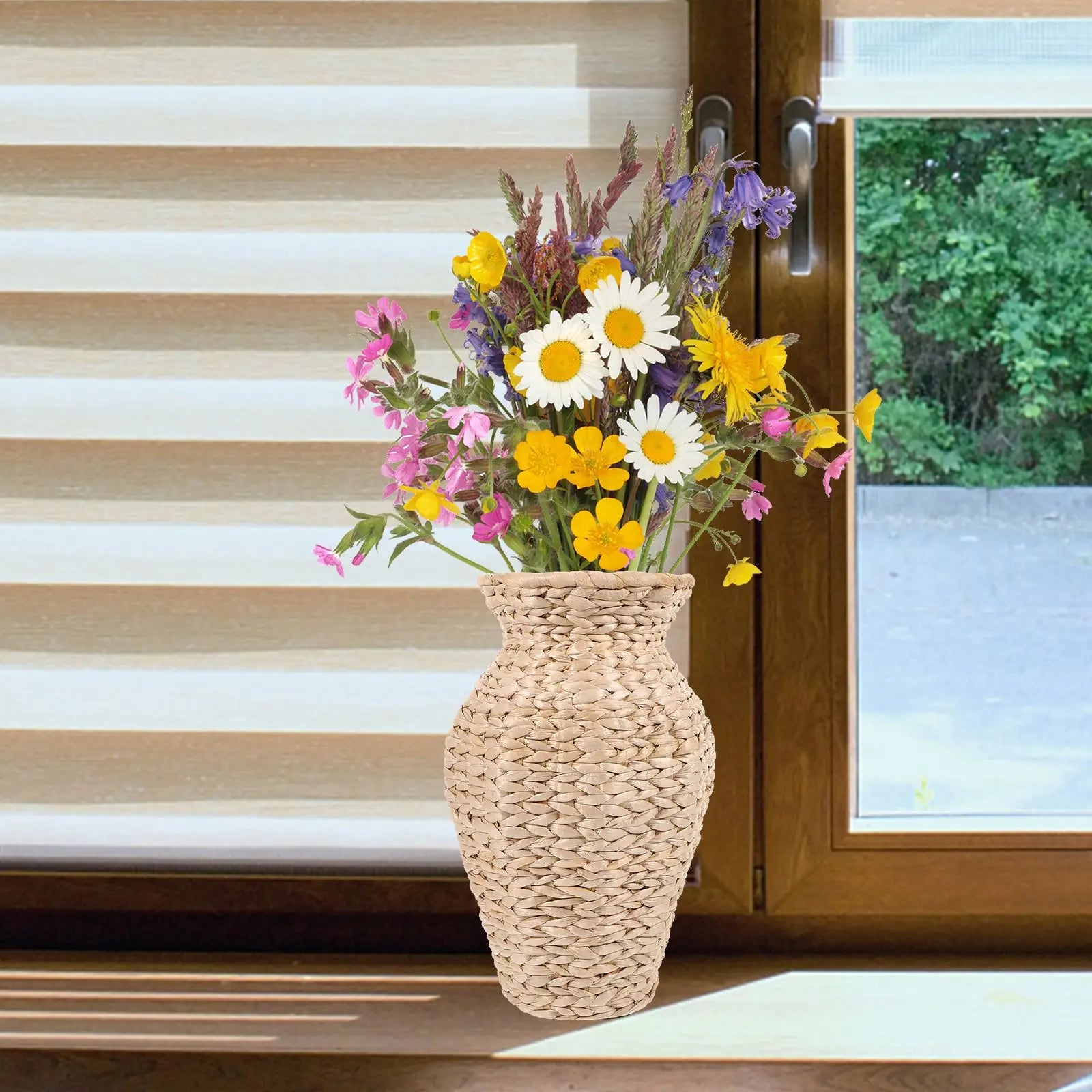 Vase en Osier Tressé