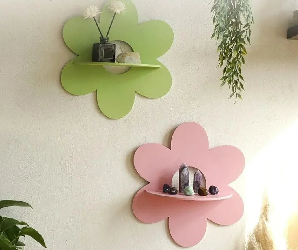 Etagère Murale en Forme de Fleur