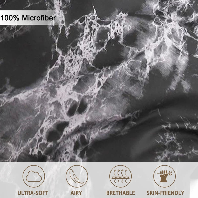 Parure Housse de Couette Motif Marbre