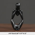 Statue abstraite du Penseur