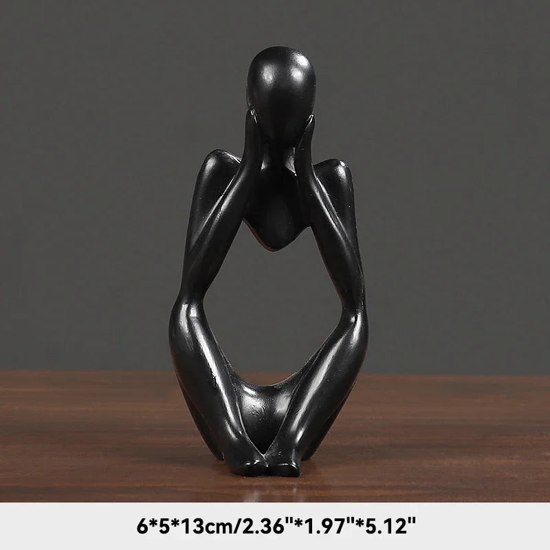 Statue abstraite du Penseur