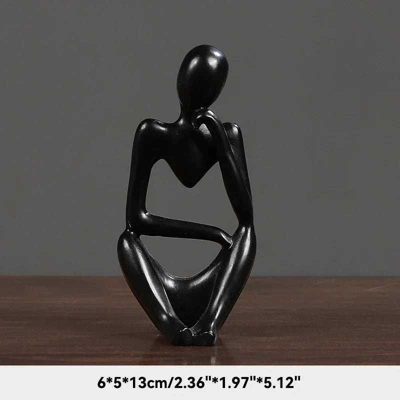 Statue abstraite du Penseur
