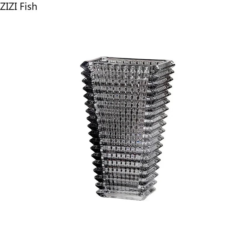 Vase en Cristal Transparent