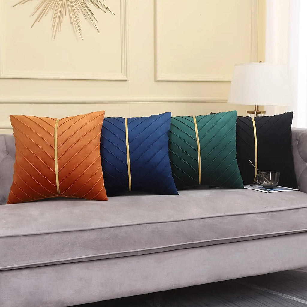 Housse de coussin flocon de neige en velours