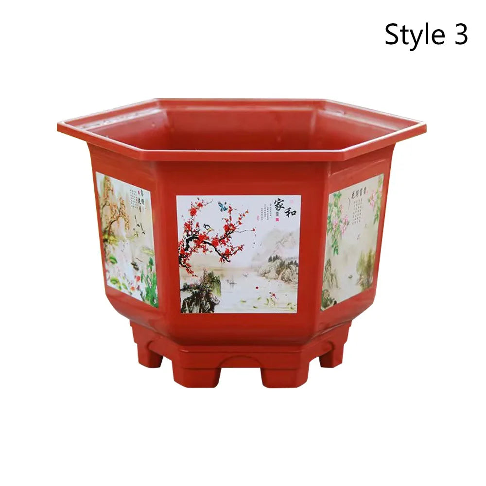 Pot de Fleur Hexagonal
