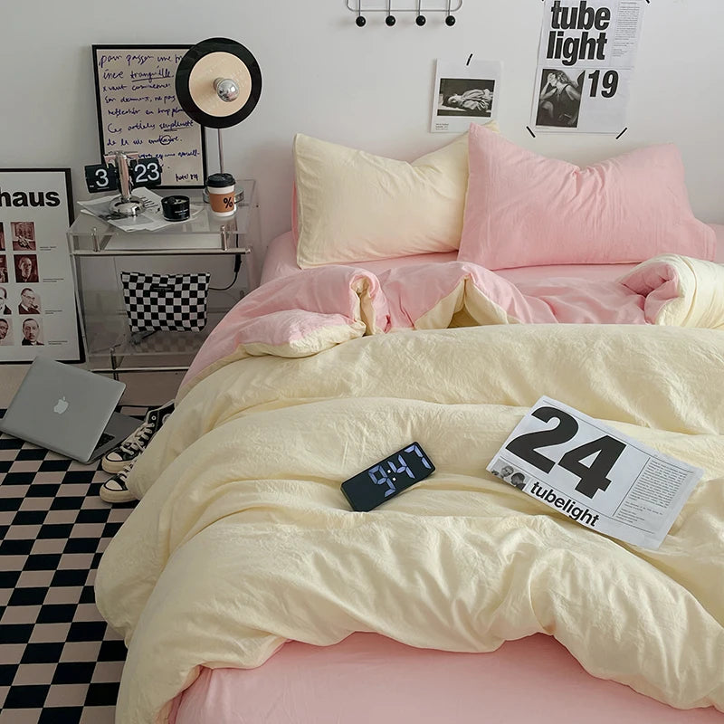 Parure Housse  de Couette en Coton