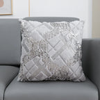 Housse de Coussin en Fourrure à paillettes