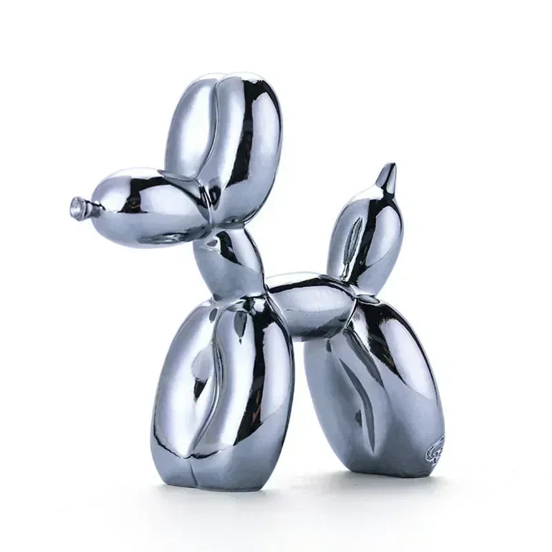 Sculpture de Chien Ballon en Résine