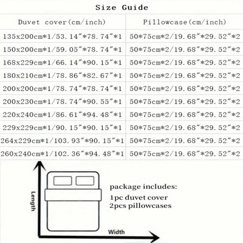 Parure Housse de Couette en Satin