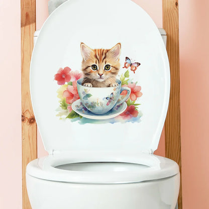 Autocollant Mural Animal WC
