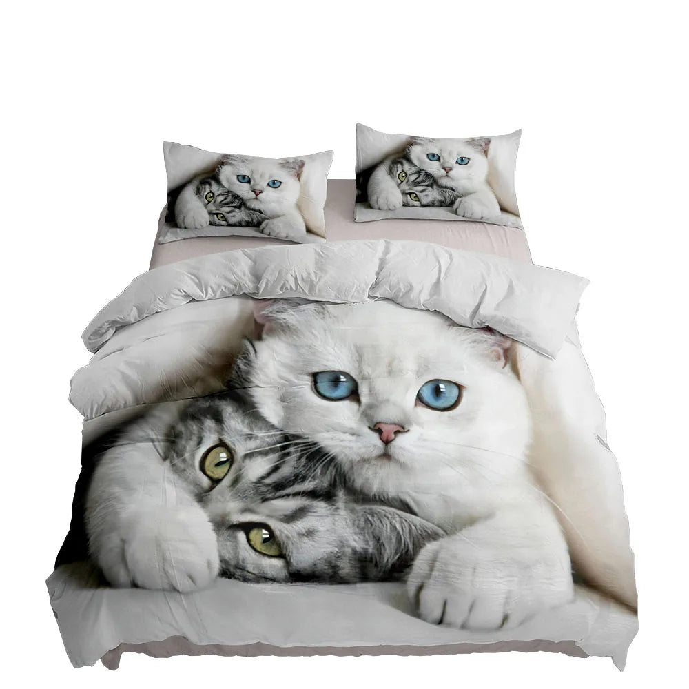 Parure Housse de Couette Motif Chats