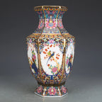 Vase  Carré en Porcelaine Emaillée