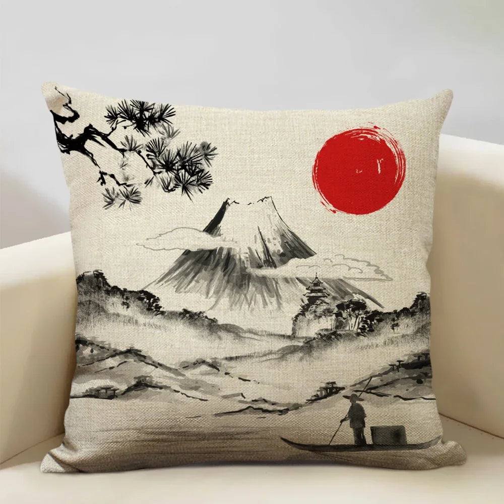 Housse de Coussin Japon
