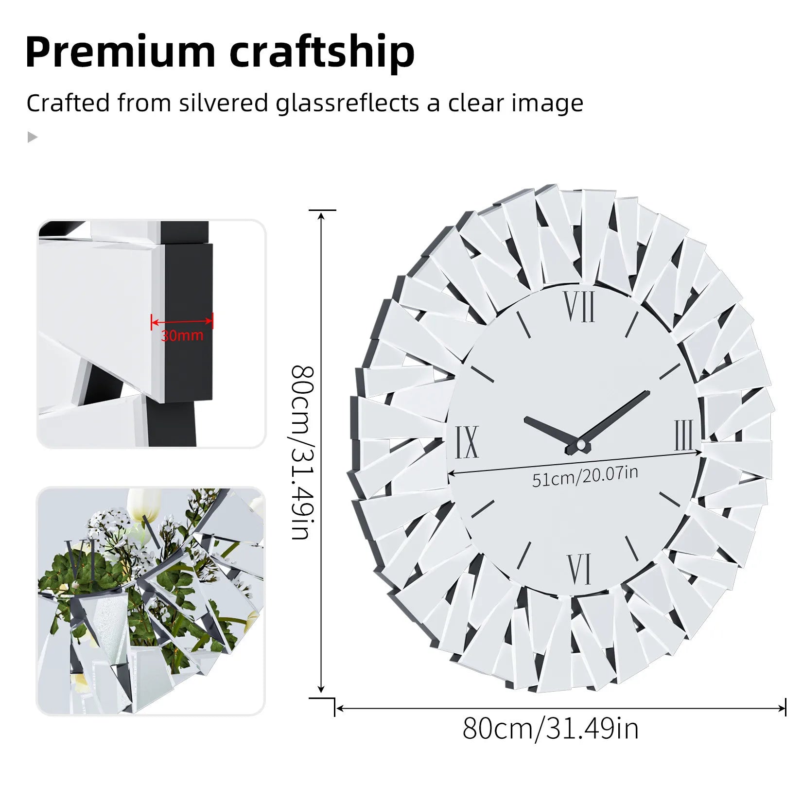 Grande Horloge murale moderne