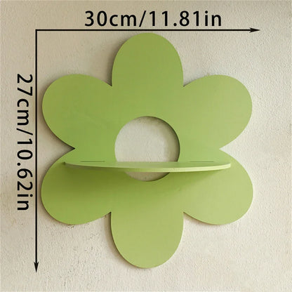 Etagère Murale en Forme de Fleur