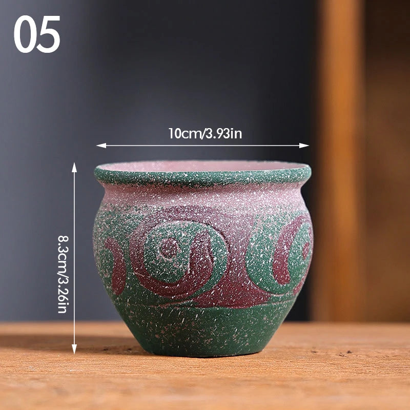 Pot de Fleurs en Céramique Vintage