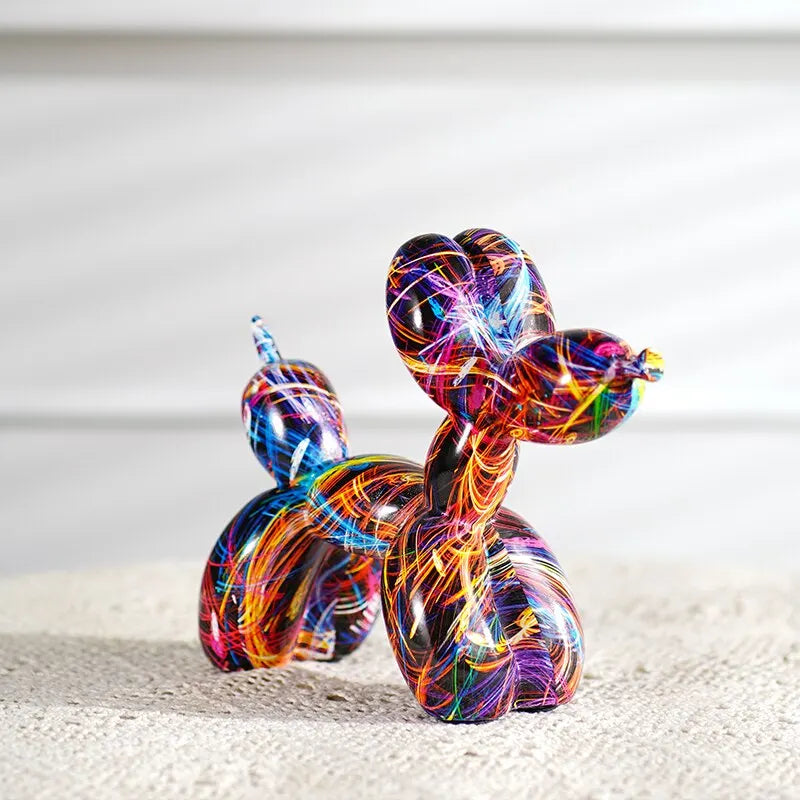 Figurine de Chien ballon  Graffiti