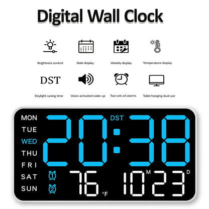 Horloge Murale Numérique LED