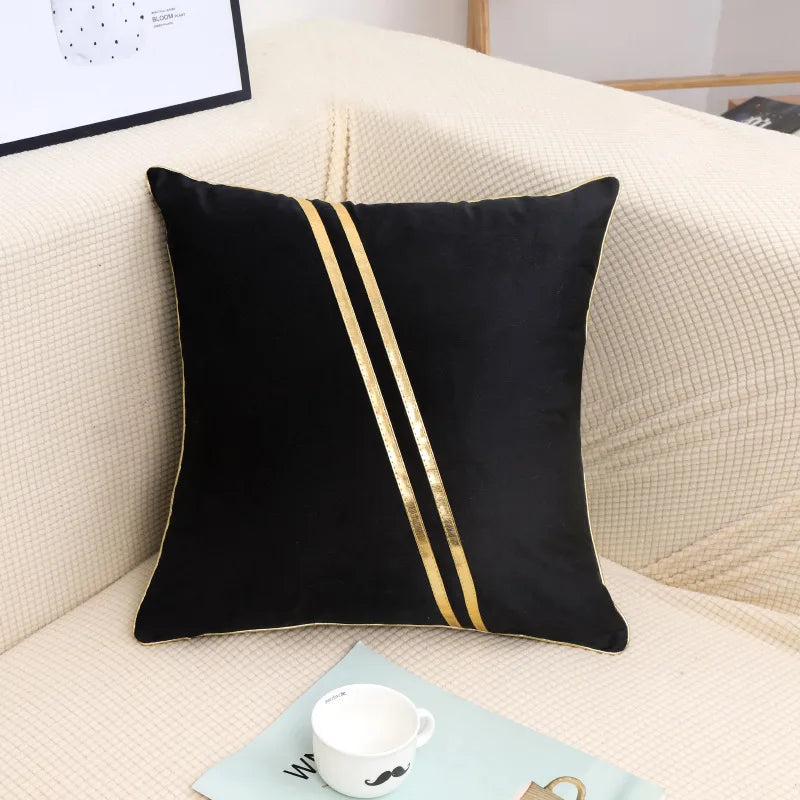 Housse de Coussin en Velours Doux