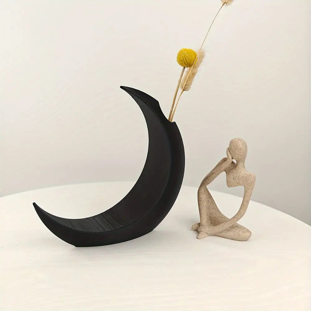 Vase pour Fleurs Séchées en forme de Lune