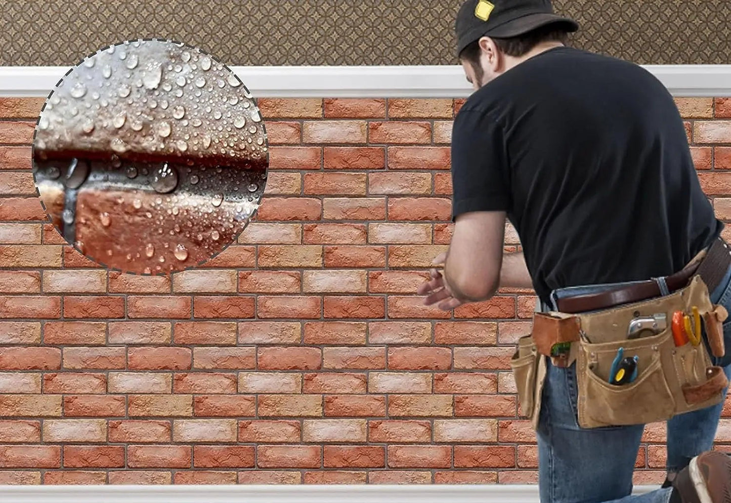 Revêtement Autocollant Panneaux Muraux 3D