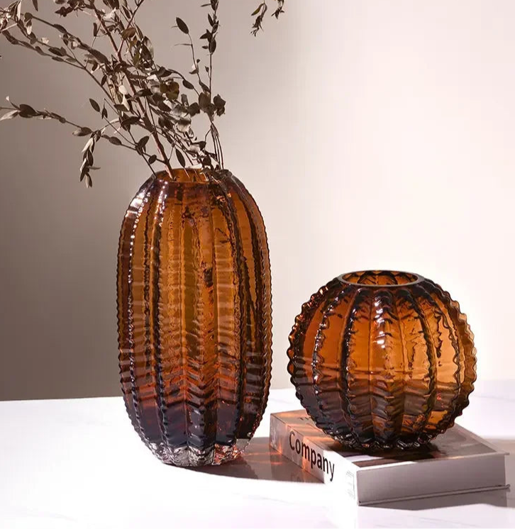 Vase en Verre imitation Cactus