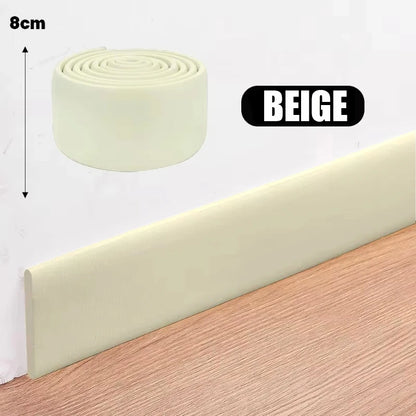 Revêtement Autocollant Mural Plinthe 3D