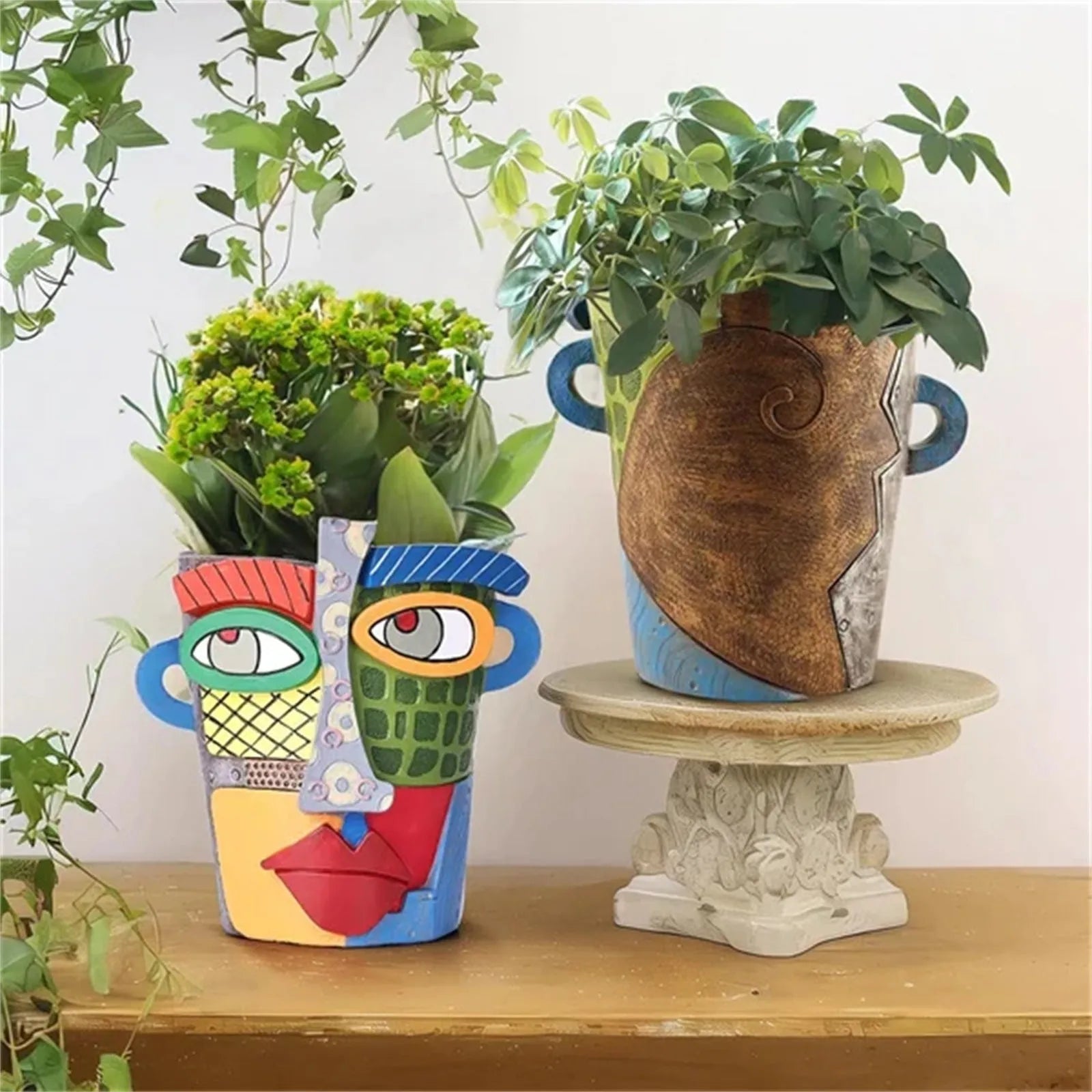 Pot de Fleurs en Résine