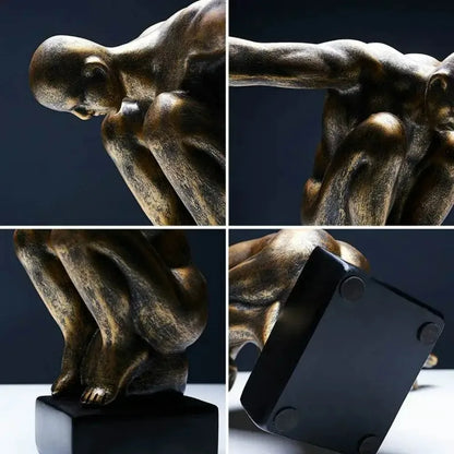 Sculpture d'art corporel Humain