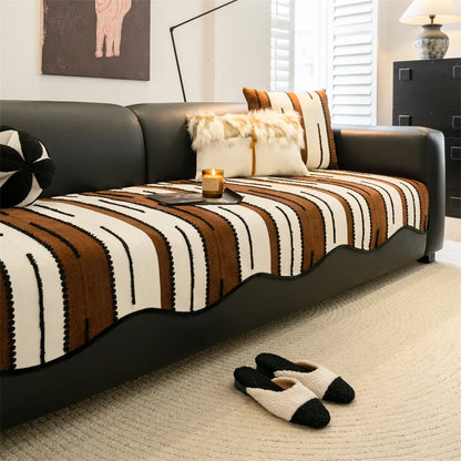 Housse de canapé en chenille