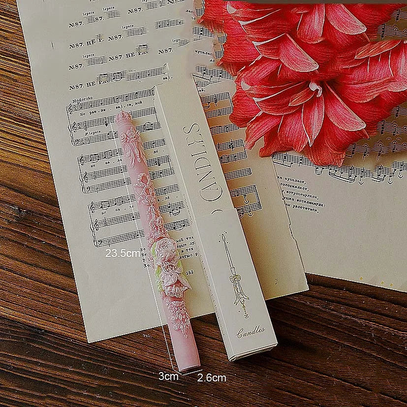 Bougie Romantique en Relief