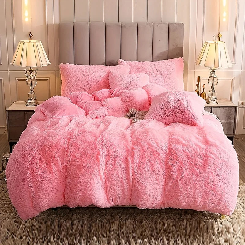 Housse de Couette Luxueuse en Peluche