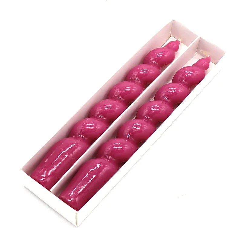 Bougies en spirale 2 pièces