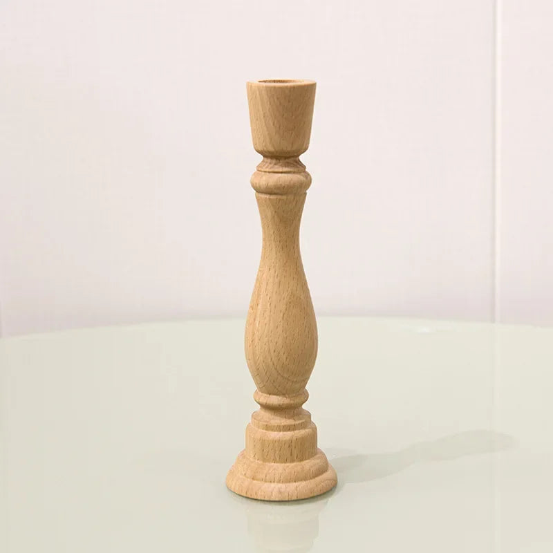 Bougeoir en Bois fait  à la main