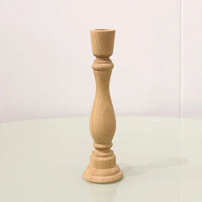 Bougeoir en Bois fait  à la main