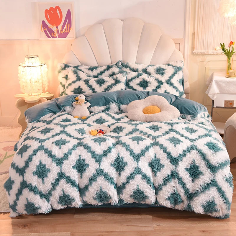 Parure Housse de Couette en Velours