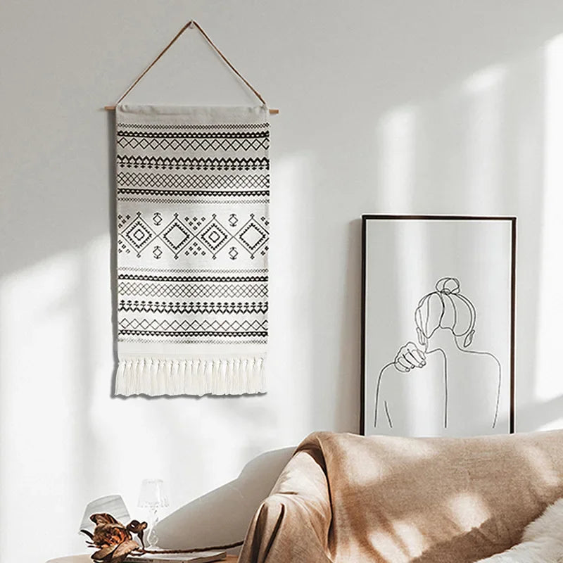 Tapisserie Murale bohème chic en Macramé