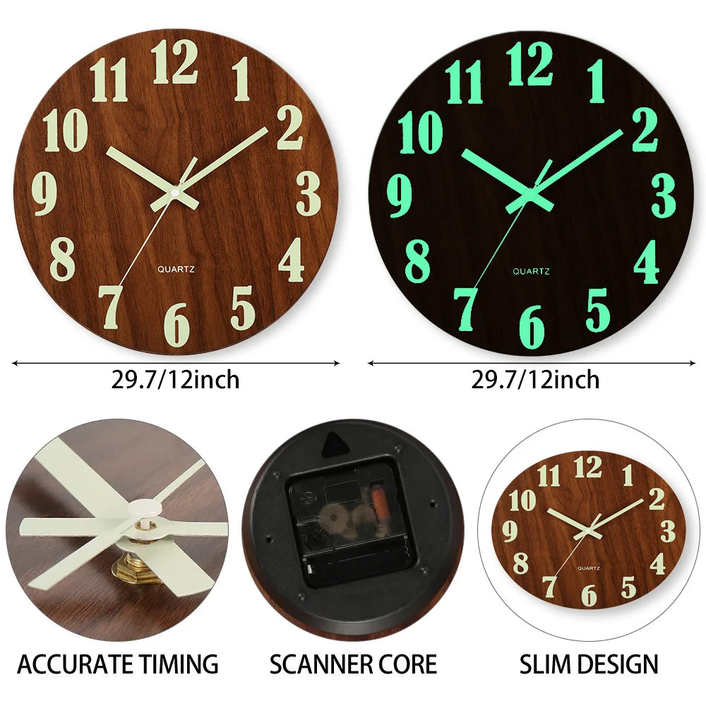 Horloge Murale Lumineuse