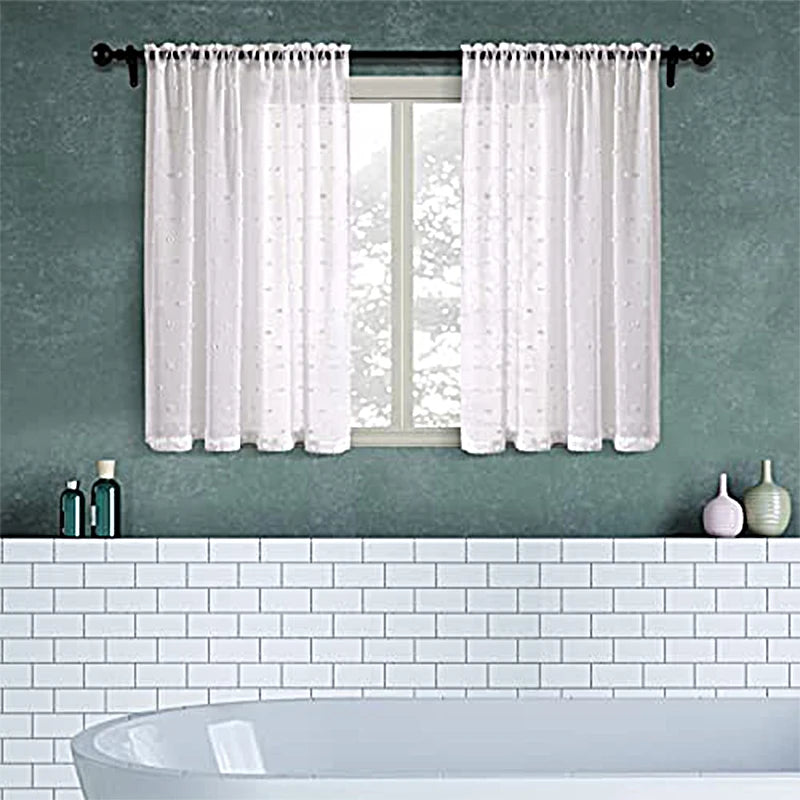 Rideaux Courts Blancs