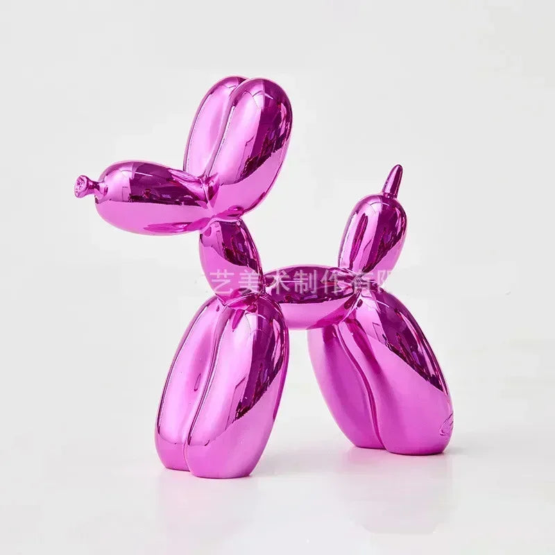 Sculpture de Chien Ballon en Résine