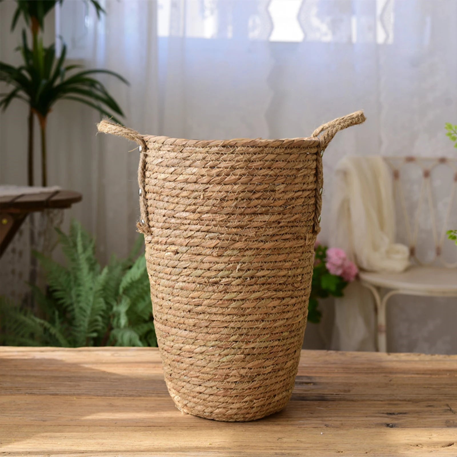 Vase en Rotin Décoration Bohème