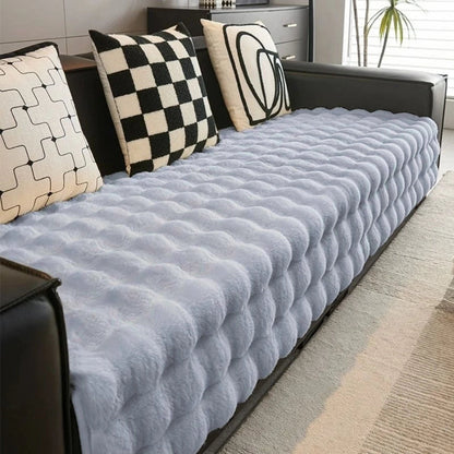 Housse de Canapé en Peluche de Fourrure