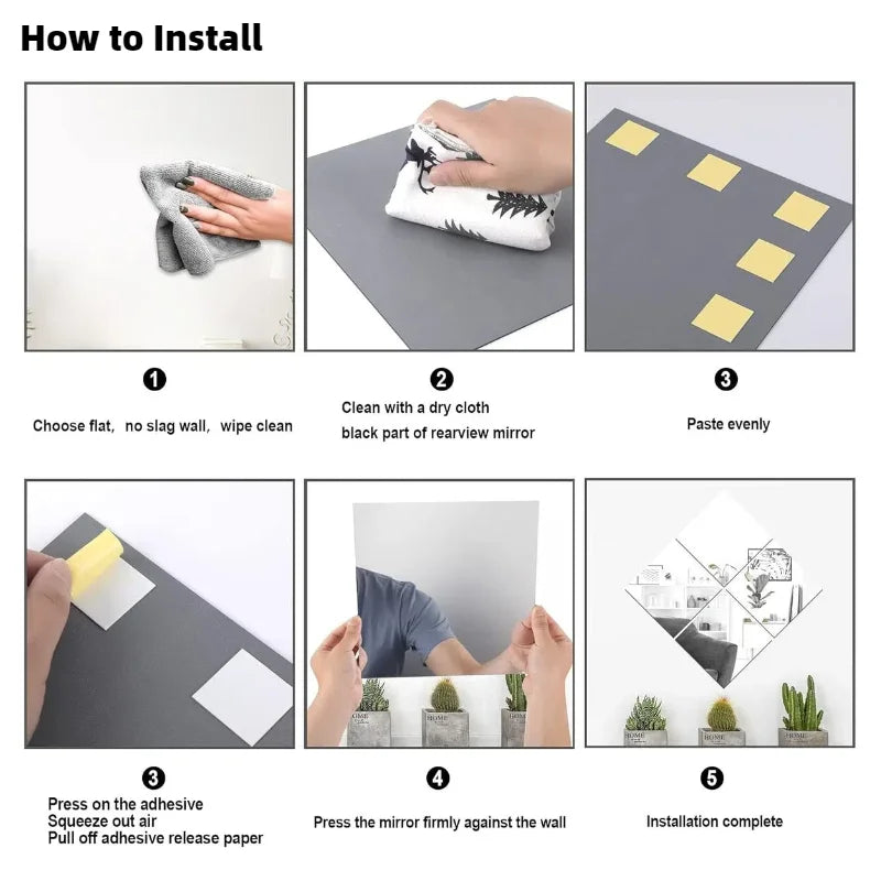Miroir Décoratif  Animal en Acrylique