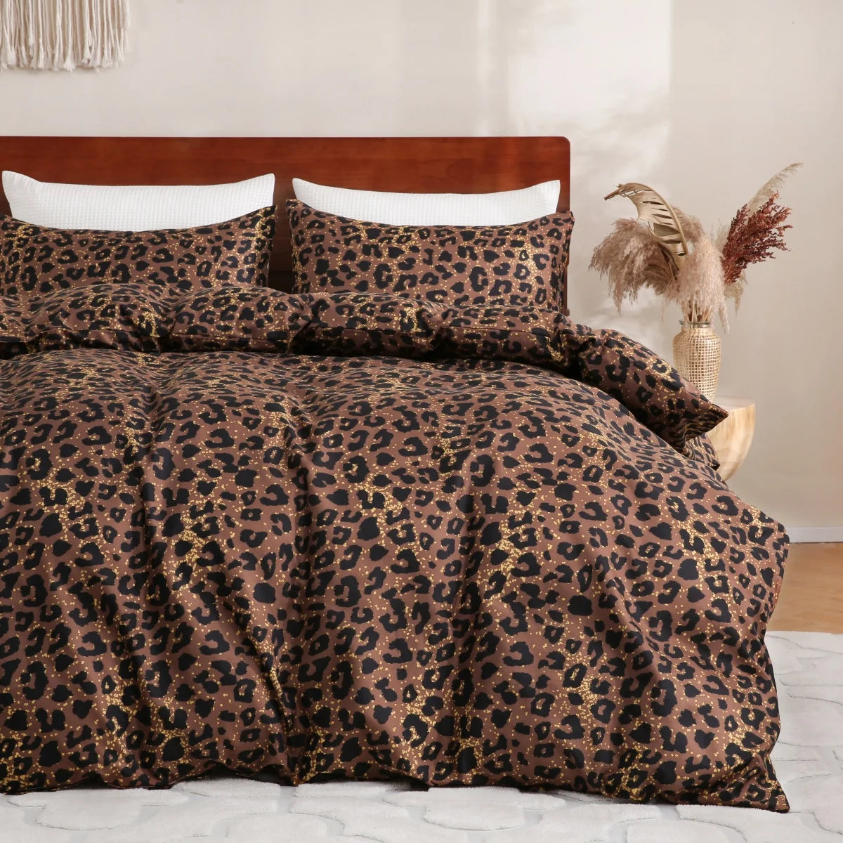 Parure Housse de Couette imprimée Léopard