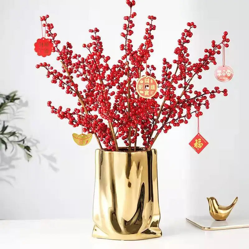 Vase en Céramique en forme de sac