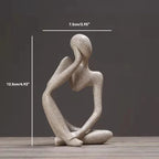 Statue abstraite du Penseur
